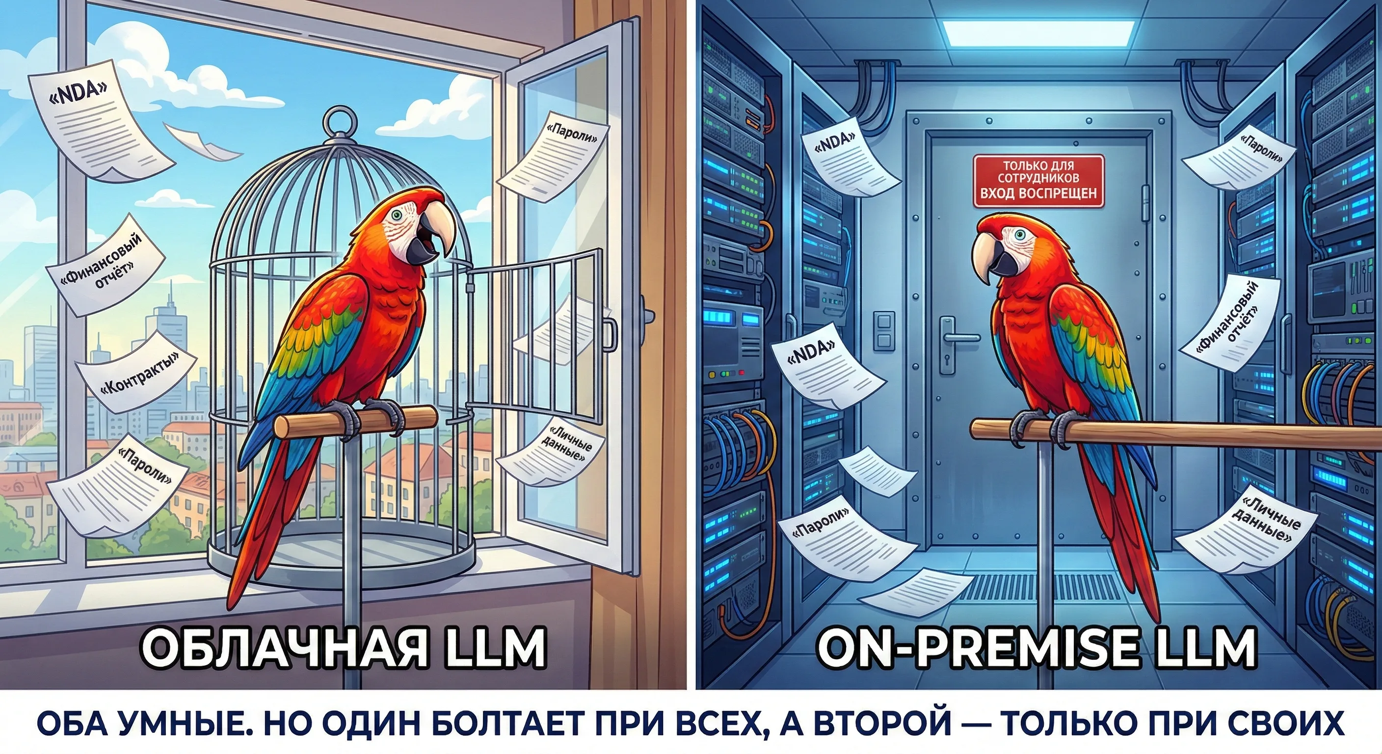 Облачная LLM vs On-premise LLM