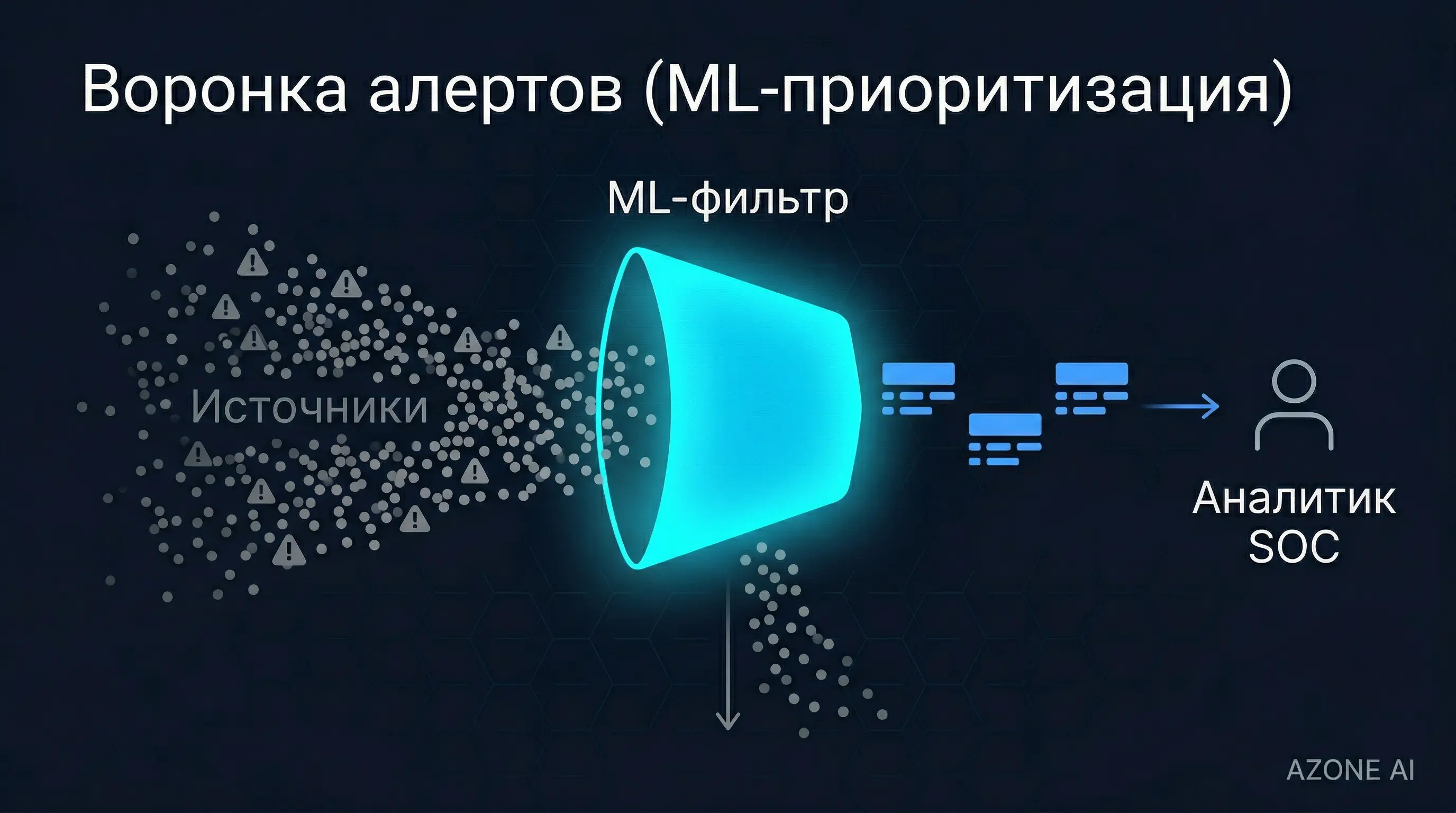 Схема ML-приоритизации алертов в SIEM